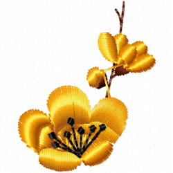 Flowers And Tree Embroidery Design 7 Flowers And Tree Embroidery Design 7